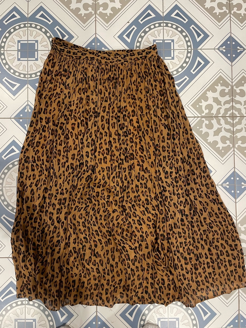Free People Long Cheetah Print Skirt 🐆